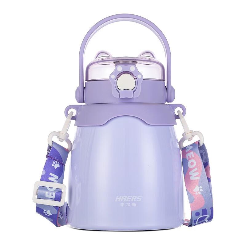 

HAERS 1000ML 316 Stainless Steel Insulated Straw Water Bottle