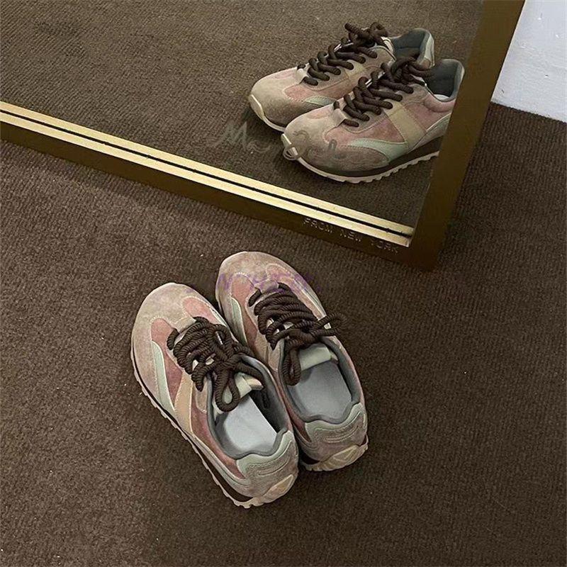 

Обувь Forrest Gump, новинка 2025 года, популярная женская обувь, модная универсальная спортивная обувь для весны и осени, ретро-обувь для папы, женская 58 Inventory Processing розовый