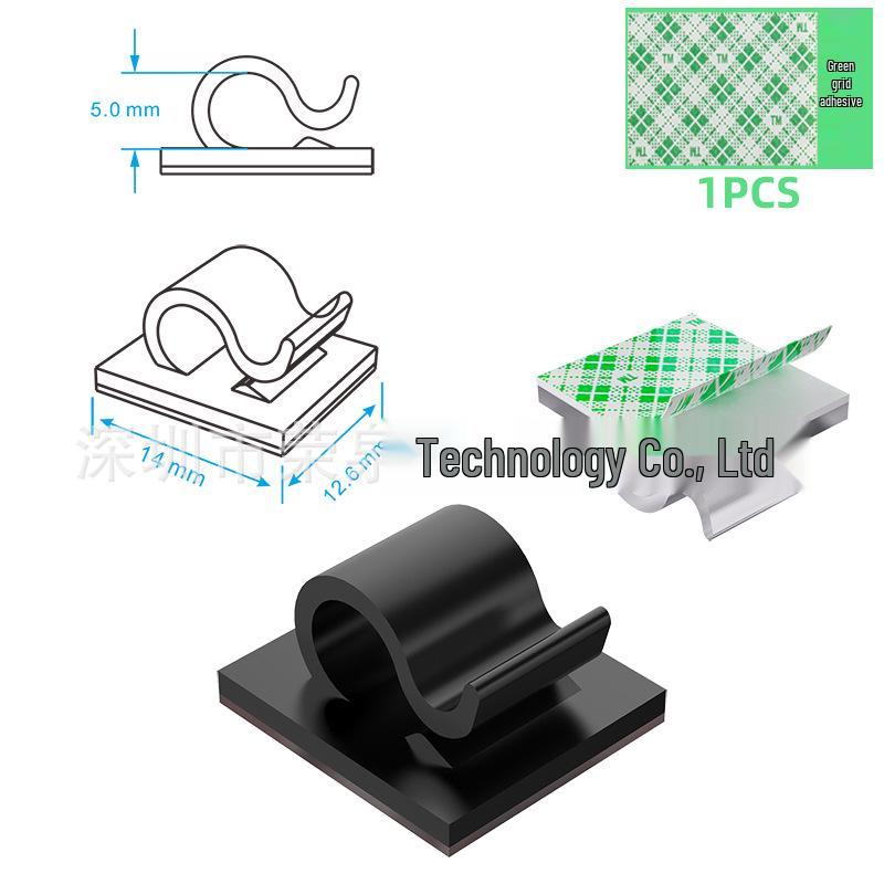 Klip do Organizacji Przewodów i Kabli Sieciowych Kamery Samochodowej na Deskę Rozdzielczą - Zarządzanie Kablami na Biurko