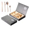 Qiān Xīng Rose Gold 410 Stainless Steel 48-Piece Cutlery Set