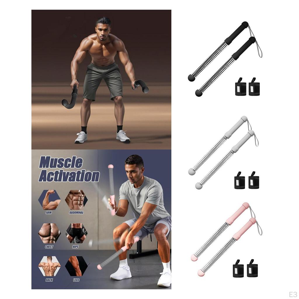 2Pcs Ropeless Battle Ropes Portable Practical Non Slip Handle Exercise