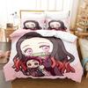 Hot Kamado Nezuko Bedding Sets Anime Demon Slayer Bedspread for Teens Girls Fashion Twin Single Queen King Full Size Duvet Cover