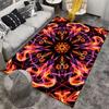Colorful Abstract Flame Pattern Carpet with Symmetrical Design Suitable for use as an anti-slip for living room bedroom sofas