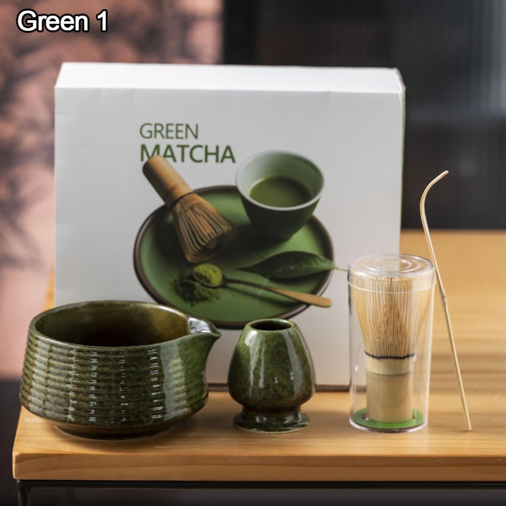 

4 шт. Подставка для венчика матча Японский чайный набор матча Чаша для матча Набор для приготовления матча Любителям чая Green1