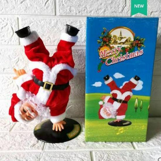Santa Claus Climbing Ladder with Beads - Christmas Decorations & Children's Toy Gift