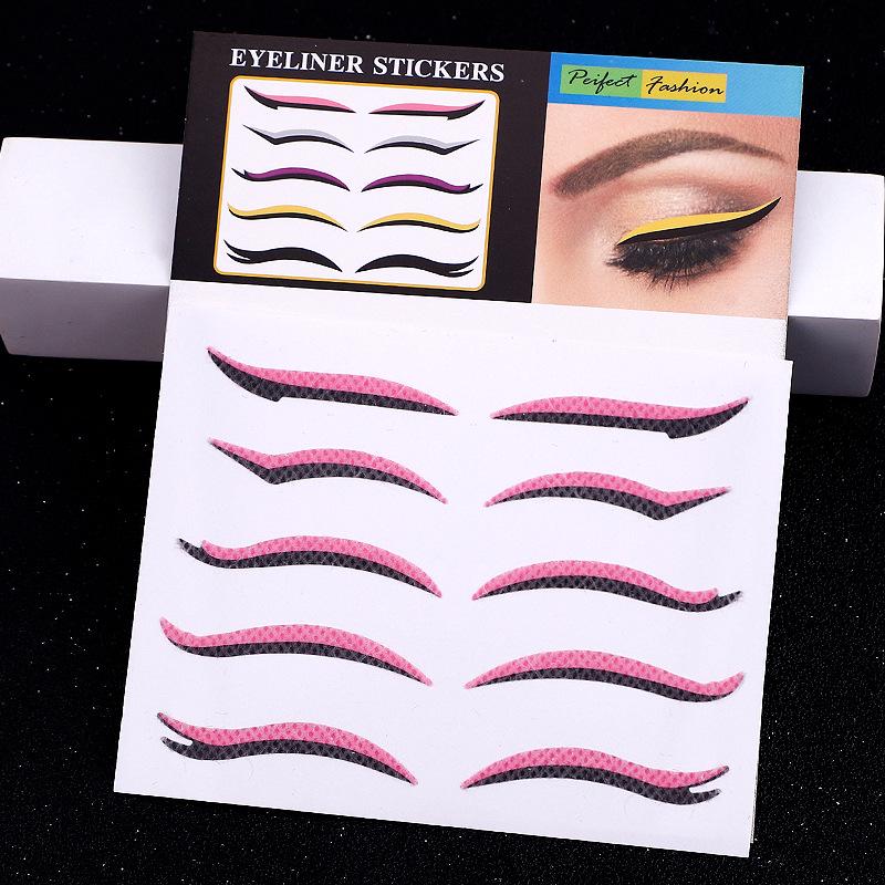 11 Bestselgende Selvklebende Katteøye- og Doble Øyelokk Eyeliner- og Øyenskyggeklistremerker