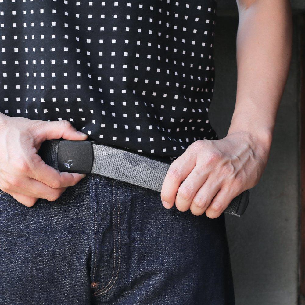 Black Buckle Made In Stretchable Fabric Solid Camouflage Beige [Gevalt] Belt, Japan, Belt, Color, Men's & Women's,