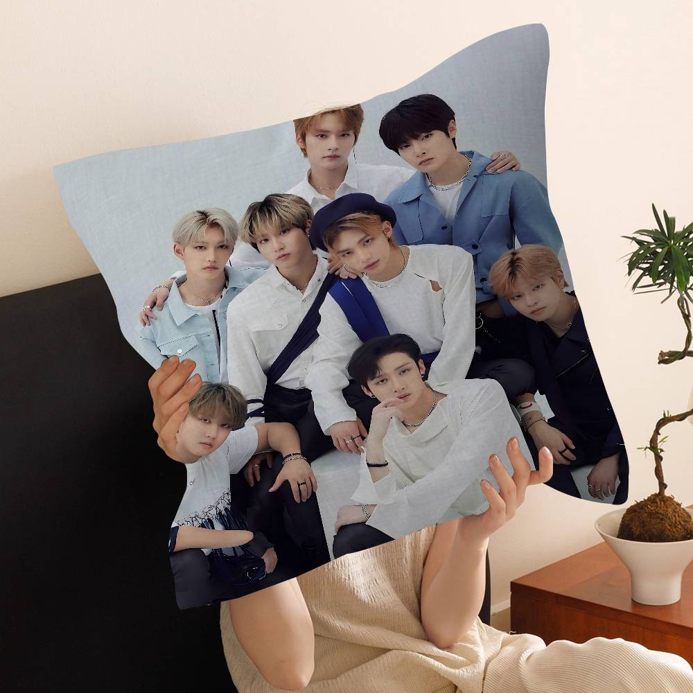 Kpop SStray KKids Personalized Pillow Cover Kids Bedroom Wild Party Decor Pillowcase kid Birthday shower Gift