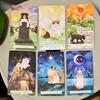 Oneful Tarot Deck 10.3*6cm 78-Card MBTI Integrated Tarot for Cat & Dog Lovers Kawaii Animal Art