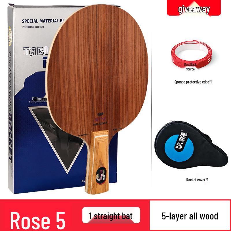 Friendship 729 Rose 5 & Rose 7 Professional All-Wood Table Tennis Blades