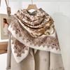 Vintage Elegant Floral Printed Scarf Fashion Gift For Mother S Day