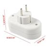 Universal 1 to 3/4 Way EU Conversion Plug 16A Fire Resistant Socket Adapter 250V Travel Adapter Travel Essential