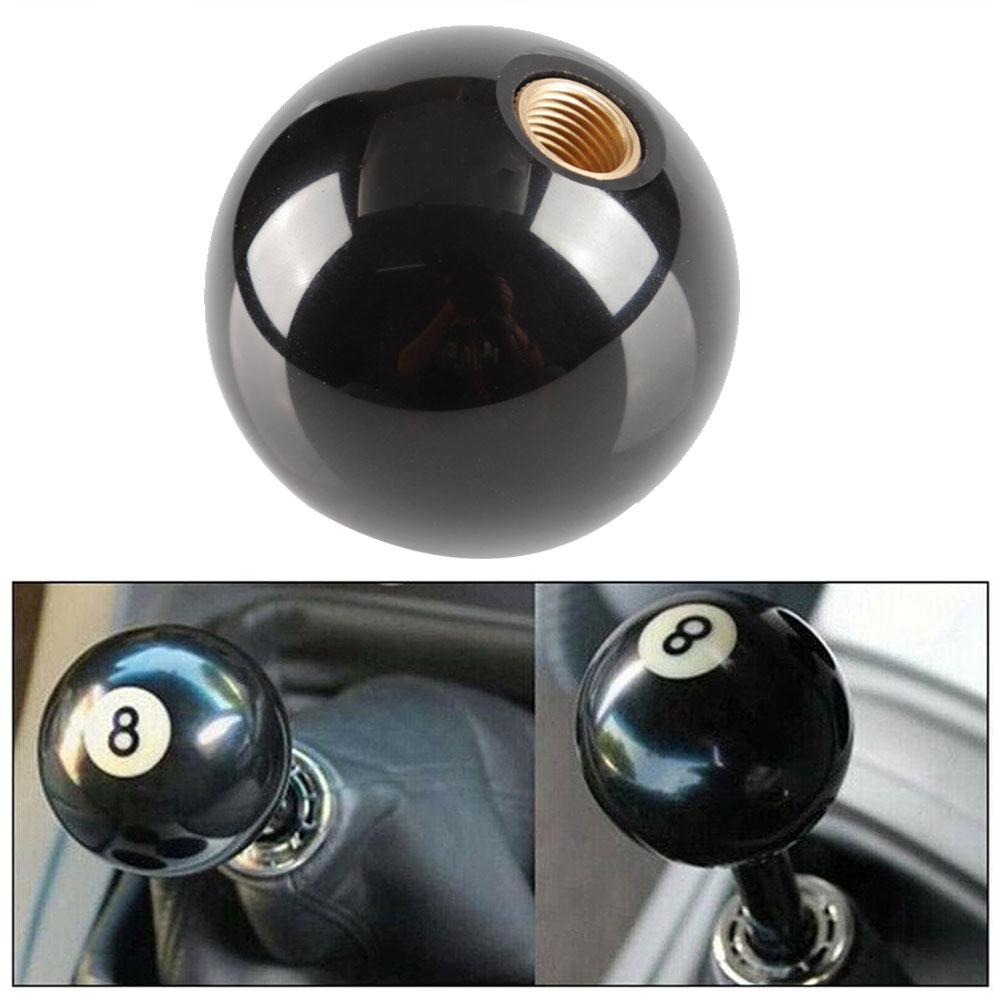 Black 8 Ball Gear Knob / Short Shifter Knob For Universal Car Acrylic BLACK 8 Ball For