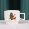 Christmas Ceramic Mug with Spoon