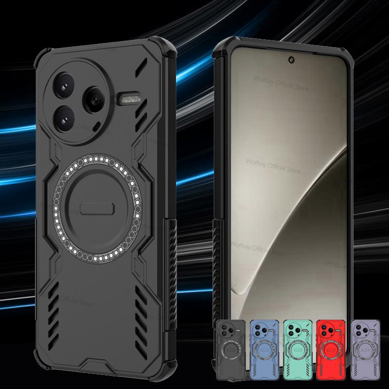 Magnetic Heat Dissipation For Xiaomi Poco F7 Pro Case Xiaomi Poco F7 Pro Cover Magsafe Wireless Charge Phone Cover Poco F7 Pro