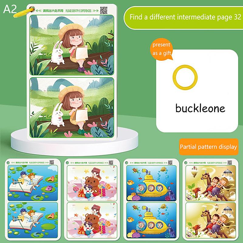 

1 комплект багаторазових освітніх вправ для вивчення природничих наук. Книга-гра «Знайди відмінності», «Концентрація»