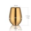 New Stainless Steel Wine Cup With Straw Single Layer Metal Drinking Mug Multifunction 500Ml Big Belly Cup Outdoor Drinkware