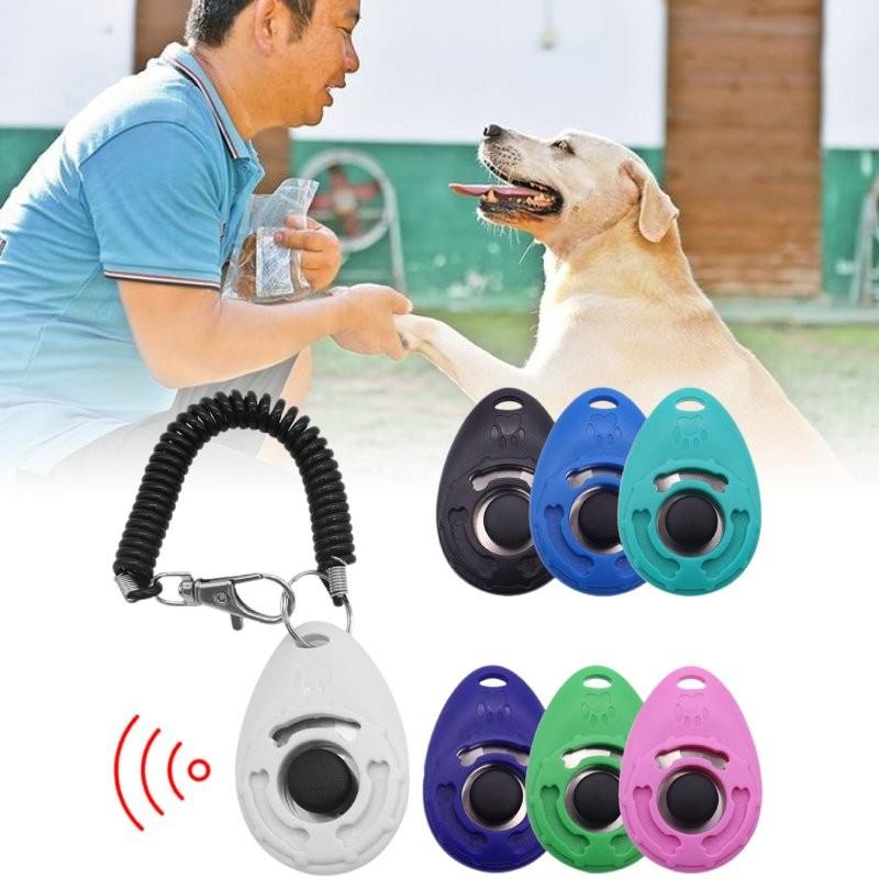 Hochwertiger Plastik Hunde Trainingsklicker Haustier Trainingsgerät In Weiß Schwarz Pink Blau Tiefblau Grün Und See Blau
