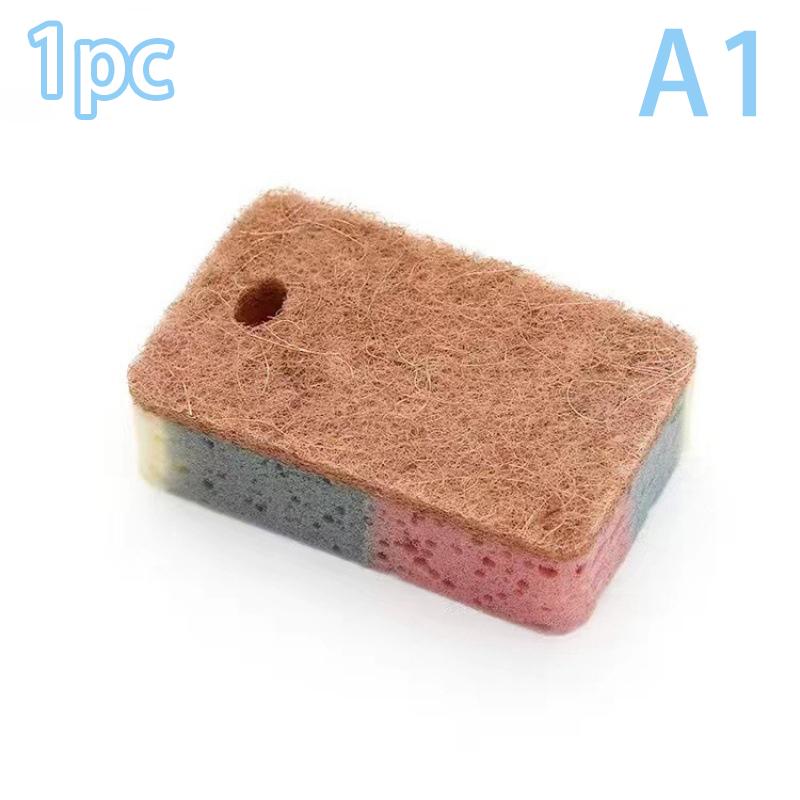 

1/5 шт. губка для мытья посуды, древесная целлюлоза, хлопок, цветная волшебная губка для чистки, щетки для удаления ржавчины, кухонный инструмент для мытья