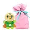 Yoshitoku Melonpanna Hand Puppet Plush Size S Kids Will Comes In a Gift Wrapping Bag with Pink and Red Toy, (19cm Long), Love, Ribbon,