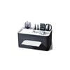KINGFOM Tissue Case, Premium PU Leather, Desktop Storage Case, Remote Control Storage Box,