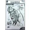 Iron-on Transfer Black Bird A4