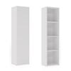 Solid Bookcase LONI 160x40 Cm - Color White
