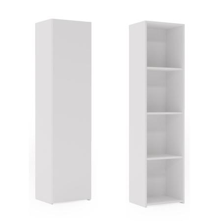 Solid Bookcase LONI 160x40 Cm - Color White