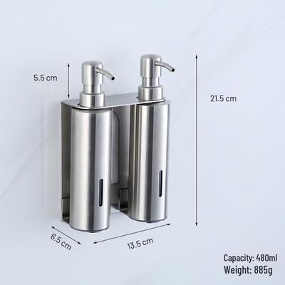 Handon Hotel Bathroom Stainless Steel Wall-mounted Soap Dispenser