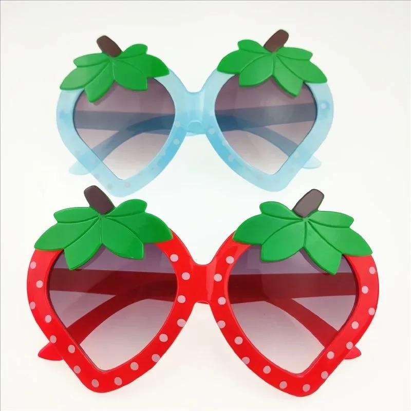 Kids Cartoon Sunglasses Strawberry Design Anti UV Sun Glasses Oversize Frame Baby Eyewear Fashion Accessories