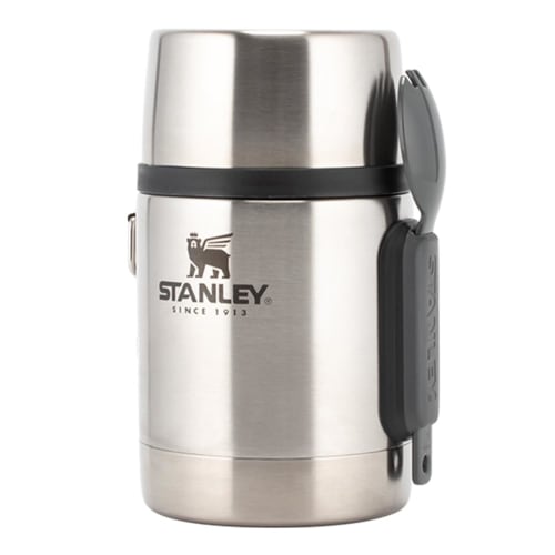 Stanley Vacuum Food Jar with Spork, New Logo, 0.53L, 10-01287-031, Silver, ADVENTURE STAINLESS STEEL ALL-IN-ONE FOOD JAR, 18oz, Stainless Steel, Perfe
