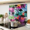 Kuchenne Wielofunkcyjne Dekoracyjne Deski Hartowane Flamingi 2X30X52 Cm