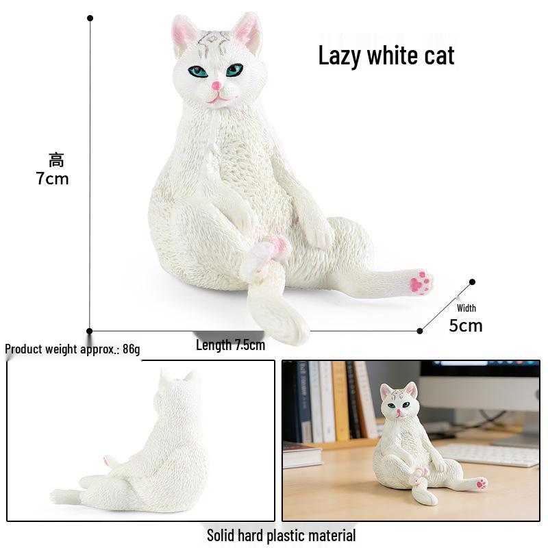 Realistic Exotic Orange Tabby Cat Heart Model Ornament