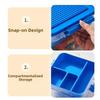 Stackable Building Blocks Storage Box Dustproof Particle Holder Sealed Storage Jars  Household