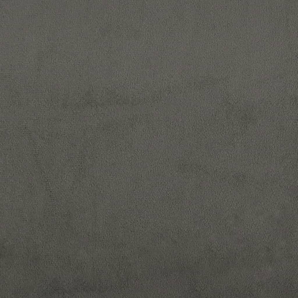 vidaXL Kopfteil mit Ohren Dunkelgrau 163x16x118/128 cm Samt