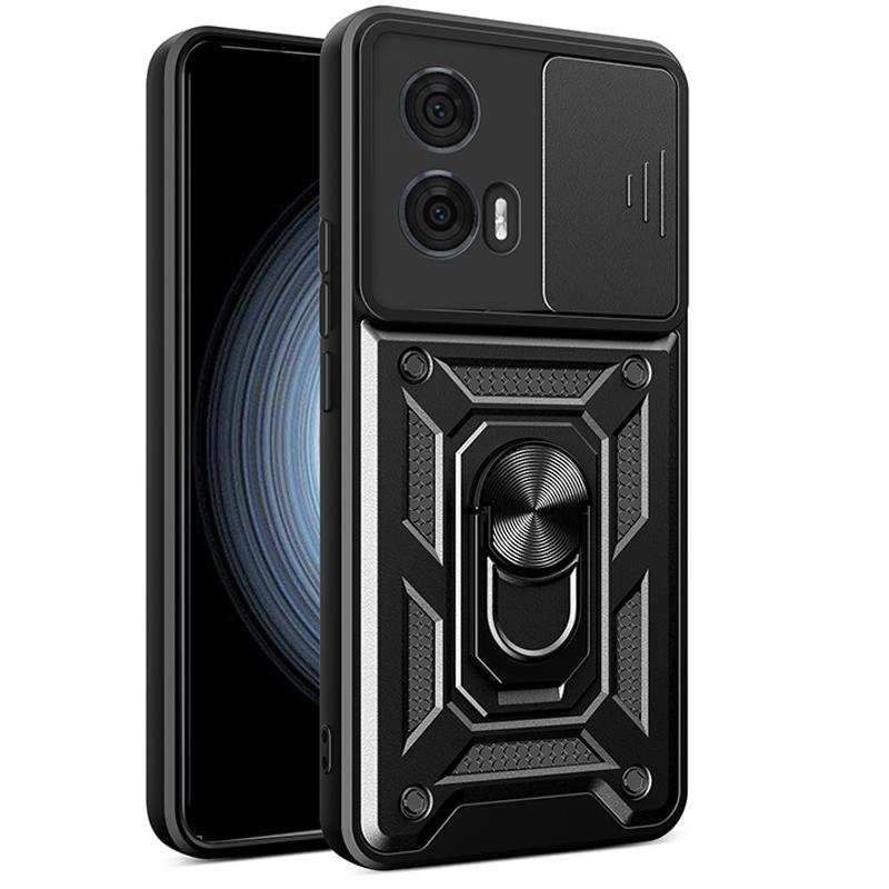 Phone Case for Motorola Moto Edge 50 Fusion with Sliding Camera Cover Shockproof Bumper Protection