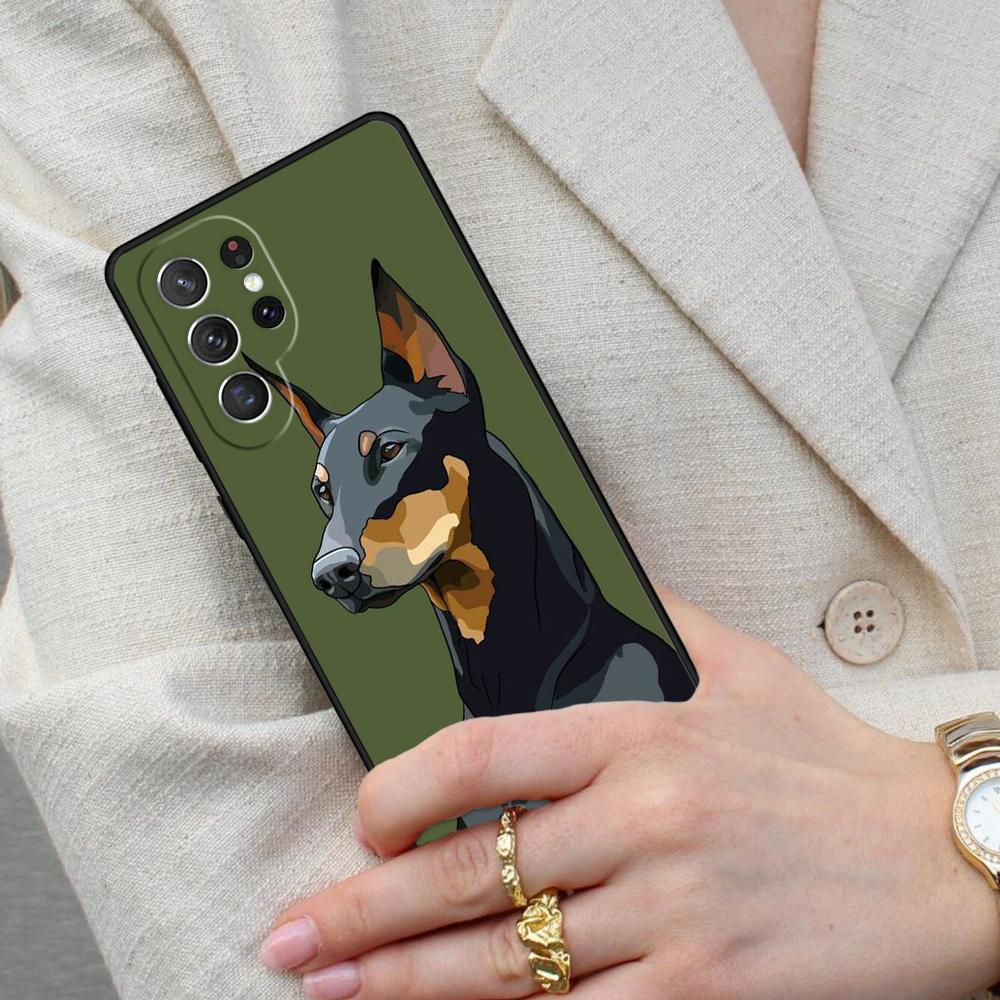 Dachshund Doberman Dog Cell Phone Case for Samsung Galaxy S26 Ultra S25 S24 S23 S22 S21 S20 Note10 Cover Galaxy S22+ 5G