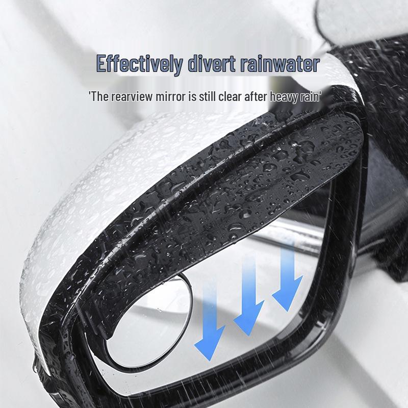 Rainproof Rearview Mirror: Blind Spot and Reversing Shield with Integrated Reflector