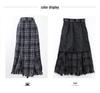 Women's High-Waist Fringe Pencil Skirt - Autumn/Winter Korean Style, Slim Fit, Mid-Length Pleated Umbrella Design