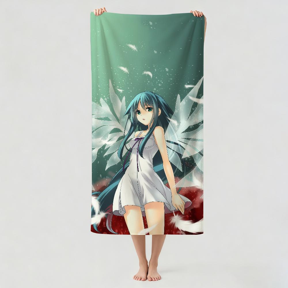 The S-Song of S-Saya Anime Towel Drying Bath Towel Applicable To Light Swimming Camping Yoga Beach Out
