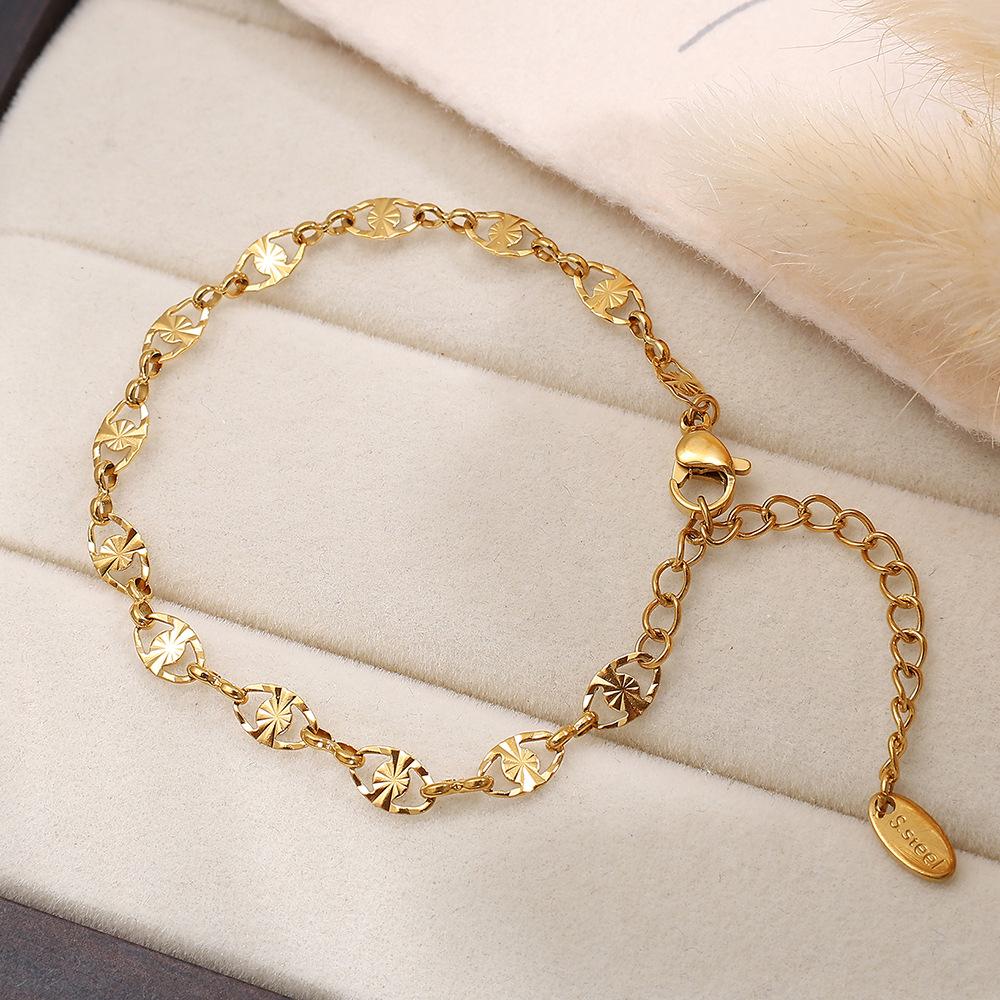 European and American Simple Style Stainless Steel Bracelet, High-end Women Do Not Fade, Jewelry Commuter Geometry