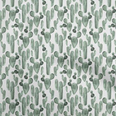 Cotton Flex Green Fabric Cactus Quilting Supplies Print Sewing Fabric By The Yard 40 Inch