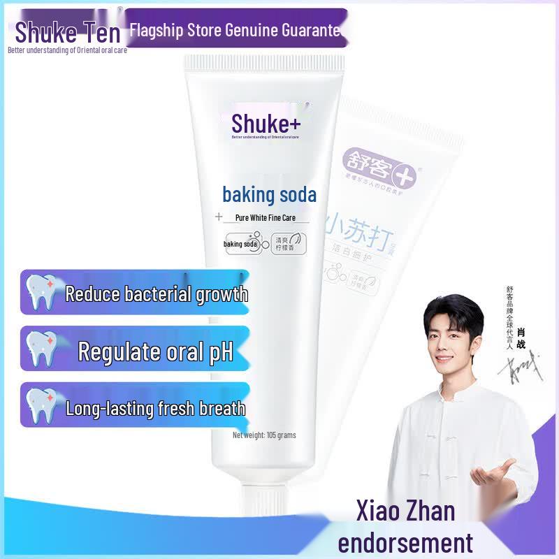 Shuke Lemon Fresh Whitening Toothpaste with Baking Soda