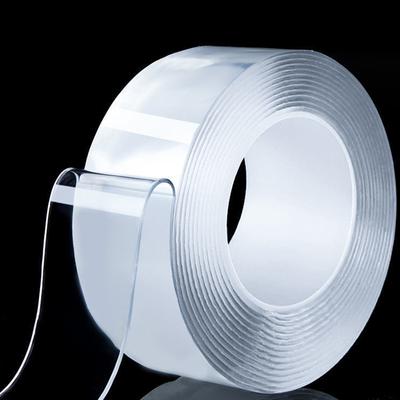Creative 1mm*2cm*5m Non-slip for Kitchen Bathroom Nano Double-sided Tape Transparent Heavy Duty Strong Adhesive High Viscosity Wall Tape Adhesive