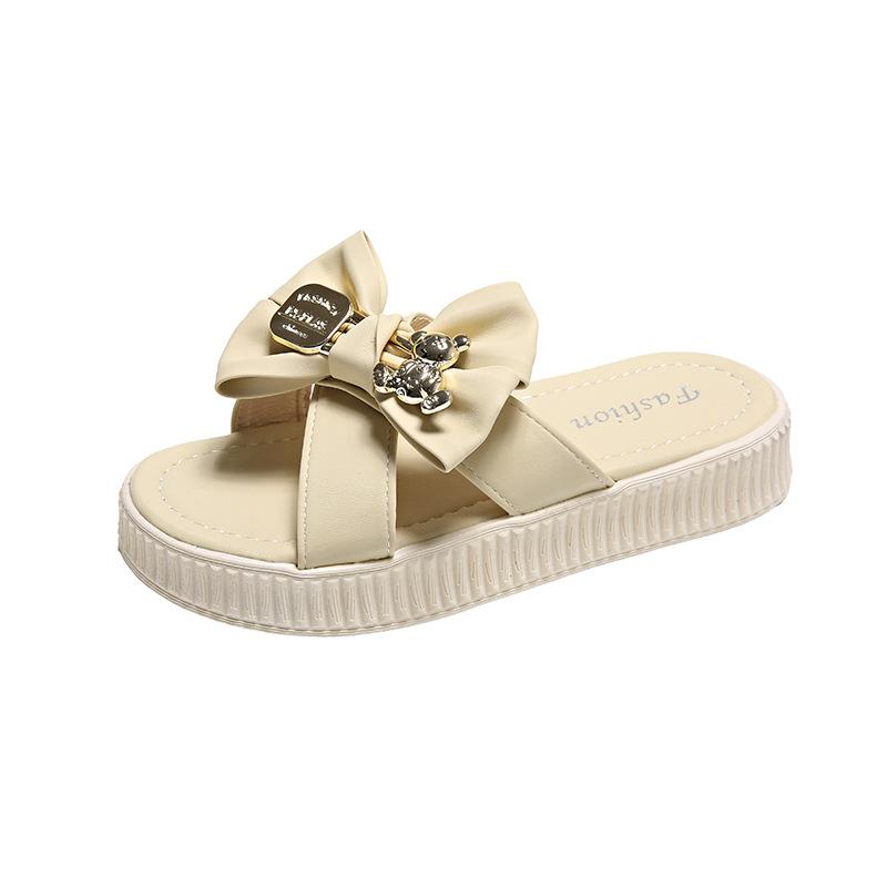 Летние милые тапочки с медведем для женщин — фото 7