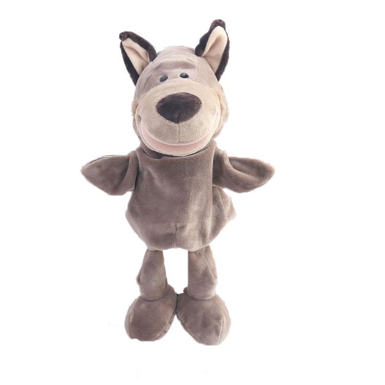 New Wolf Hand Puppet Baby Kids Child Soft Doll Plush Toy Gift FG#1