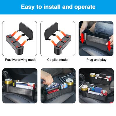 Organizador universal para asientos de coche, porta tarjetas, teléfono, llaves y bolsillo para guardar objetos pequeños.
