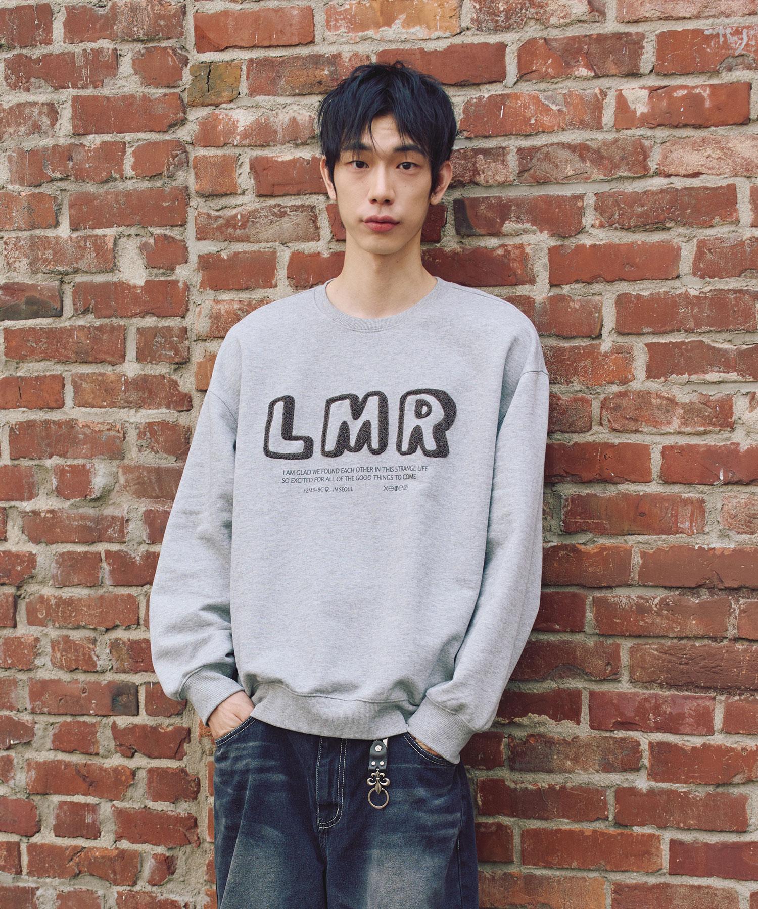 Свитшот Lmr с буквенным логотипом Boucle Серый Grey/M