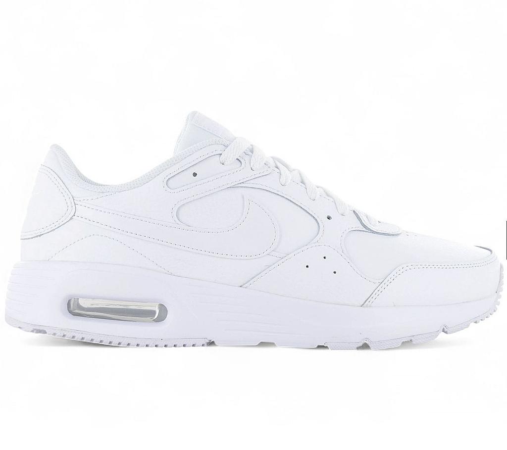 Nike Air Max SC Lær - Trippel Hvit - Herre Sneakers Sko Hvit DH9636-101 ORIGINAL