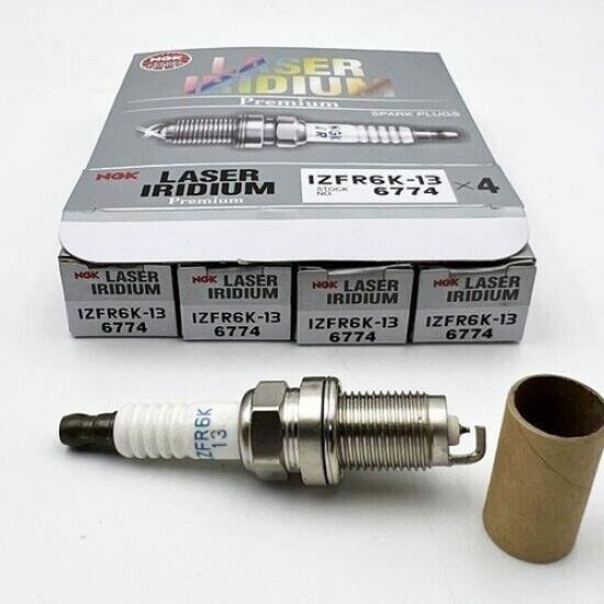 

4pcs For 2007-2011 Honda Fit IZFR6K13 6774 Laser Iridium Spark Plug 1.5L